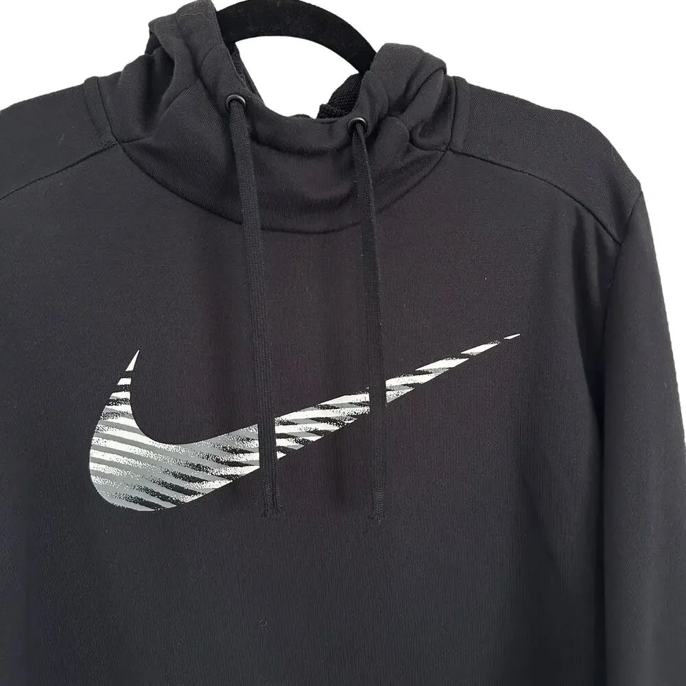 Nike Dri-FIT Hoodie CJ4268-010 Black‎ Pullover Sweatshirt Men’s Size M